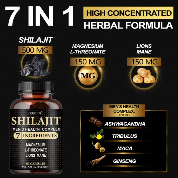 Gold Organic Shilajit Extract Capsules